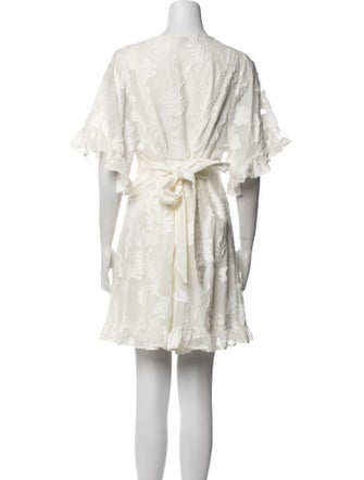 Tanya Taylor V-Neck Mini Dress