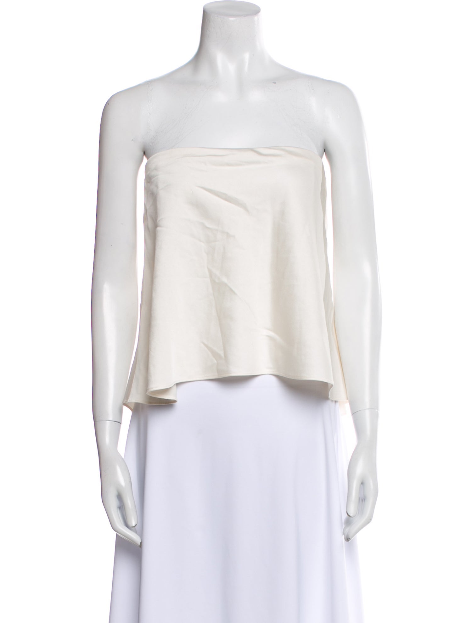 Tanya Taylor Strapless Crop Top