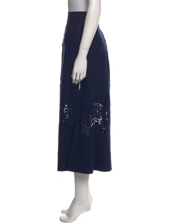 Tanya Taylor Linen Midi Length Skirt