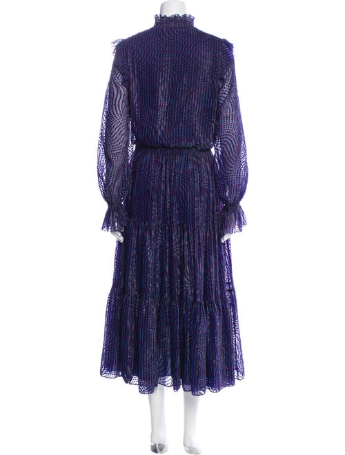 Tanya Taylor Striped Long Dress