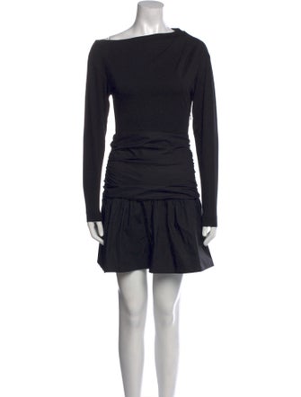 Tanya Taylor Cowl Neck Mini Dress