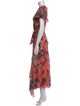 Tanya Taylor Floral Print Midi Length Dress