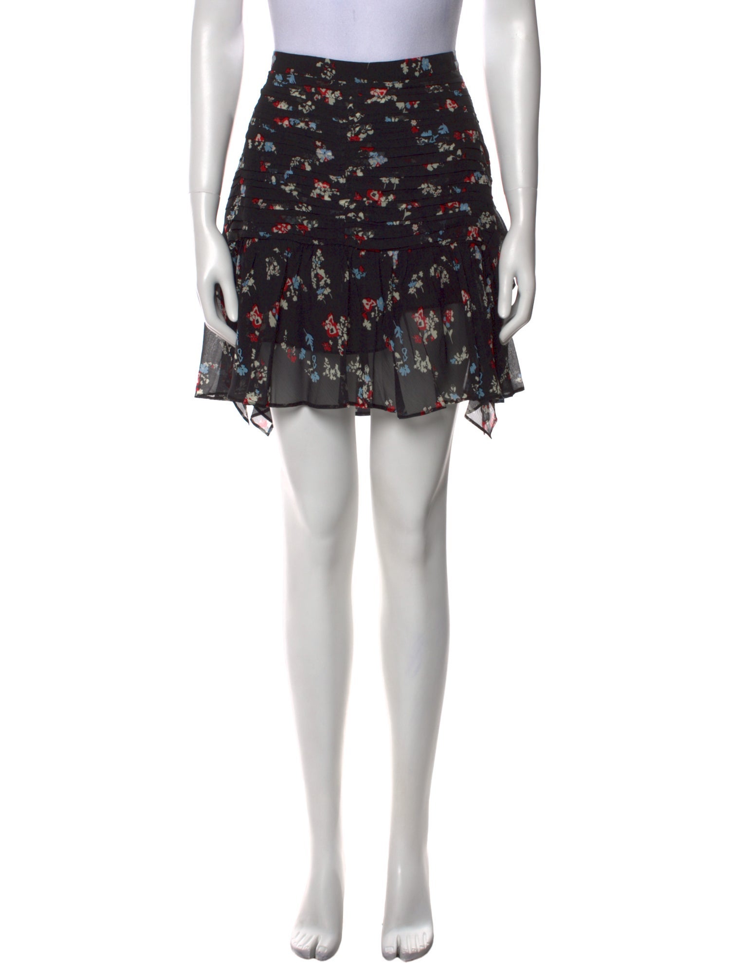 Tanya Taylor Silk Mini Skirt
