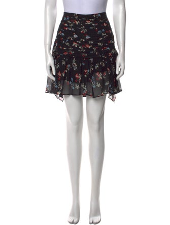 Tanya Taylor Silk Mini Skirt