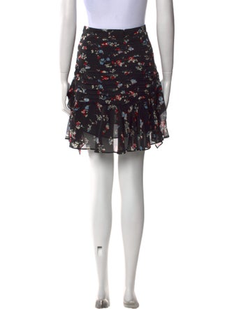 Tanya Taylor Silk Mini Skirt