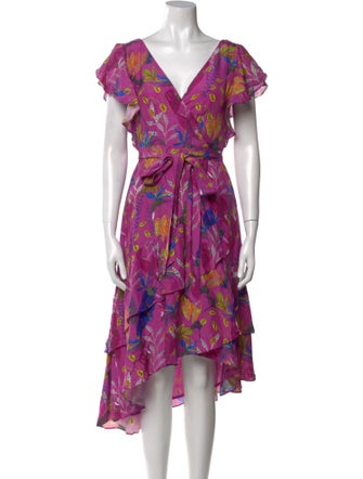 Tanya Taylor Silk Midi Length Dress