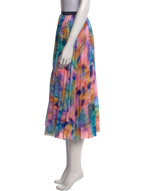 Tanya Taylor Tie-Dye Print Midi Length Skirt