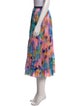 Tanya Taylor Tie-Dye Print Midi Length Skirt