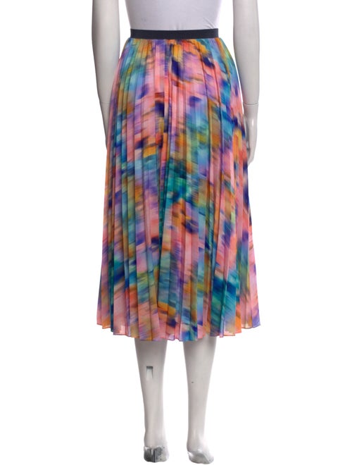 Tanya Taylor Tie-Dye Print Midi Length Skirt