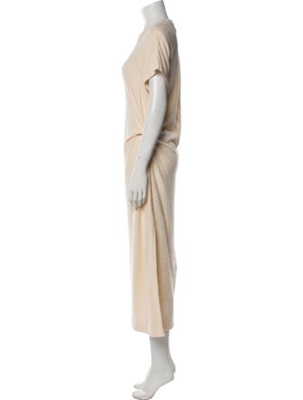Tanya Taylor Crew Neck Long Dress