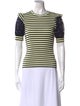 Tanya Taylor Striped Crew Neck T-Shirt