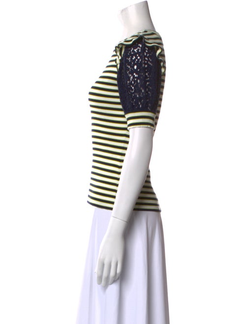Tanya Taylor Striped Crew Neck T-Shirt