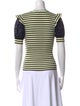 Tanya Taylor Striped Crew Neck T-Shirt