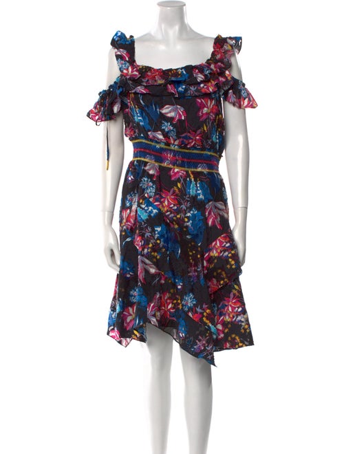 Tanya Taylor Floral Print Mini Dress