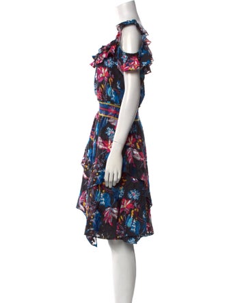 Tanya Taylor Floral Print Mini Dress