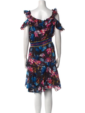 Tanya Taylor Floral Print Mini Dress