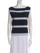 Tanya Taylor Striped Scoop Neck Top