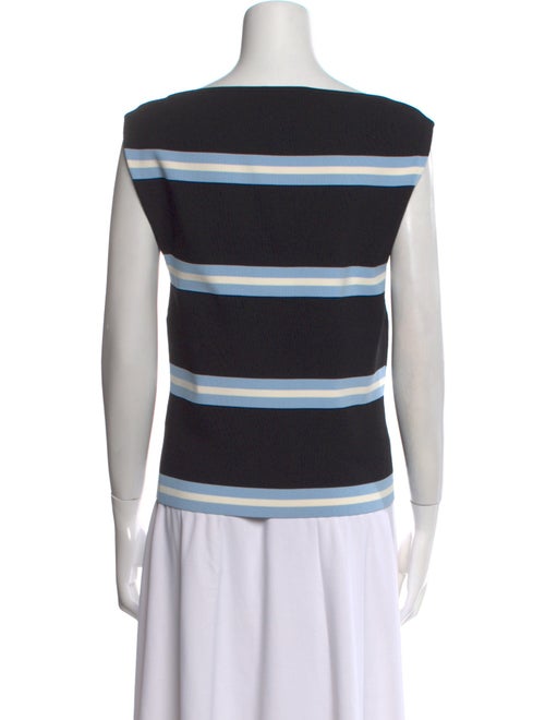 Tanya Taylor Striped Scoop Neck Top