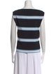 Tanya Taylor Striped Scoop Neck Top