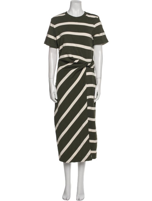 Tanya Taylor Striped Long Dress