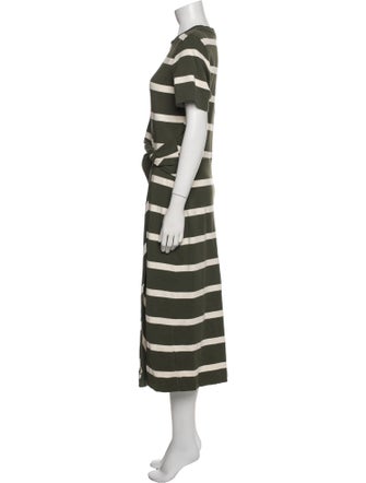 Tanya Taylor Striped Long Dress