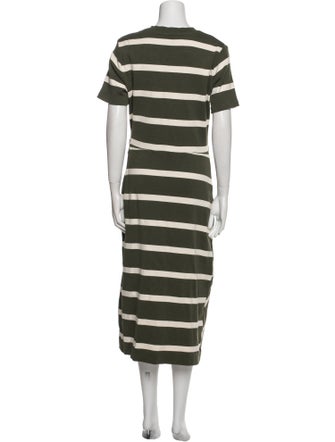 Tanya Taylor Striped Long Dress