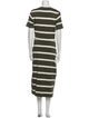 Tanya Taylor Striped Long Dress
