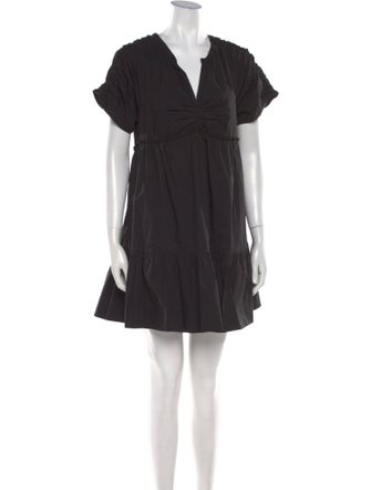 Tanya Taylor V-Neck Mini Dress