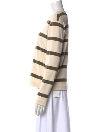 Tanya Taylor Striped Crew Neck Sweatshirt