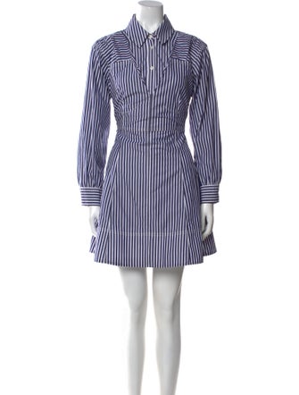 Tanya Taylor Striped Mini Dress