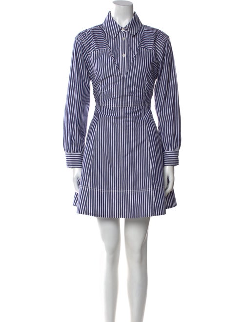 Tanya Taylor Striped Mini Dress