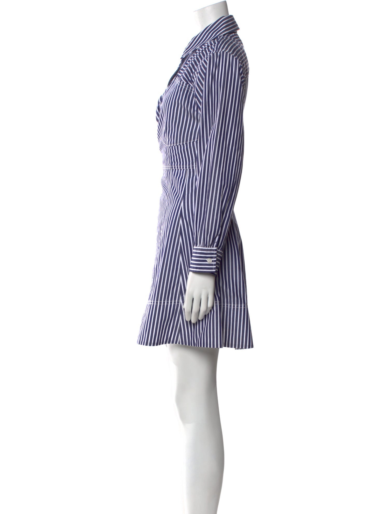 Tanya Taylor Striped Mini Dress