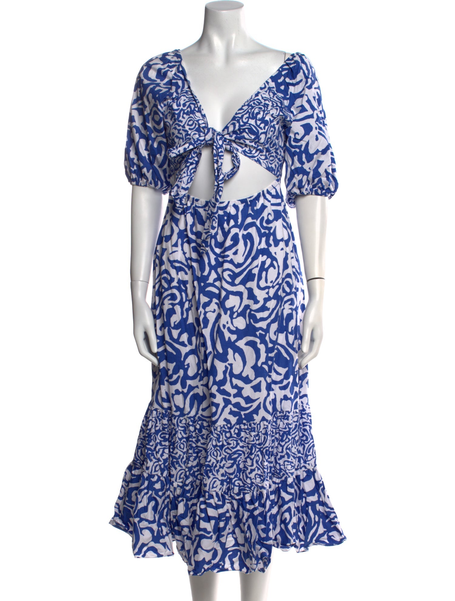 Tanya Taylor Printed Midi Length Dress