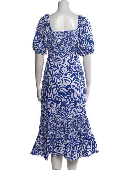 Tanya Taylor Printed Midi Length Dress