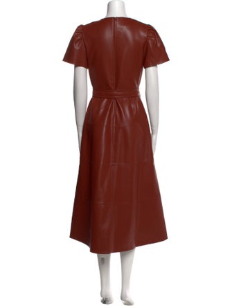 Tanya Taylor Crew Neck Long Dress