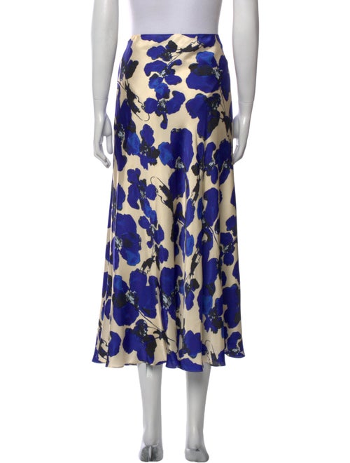 Tanya Taylor Floral Print Midi Length Skirt