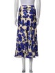 Tanya Taylor Floral Print Midi Length Skirt