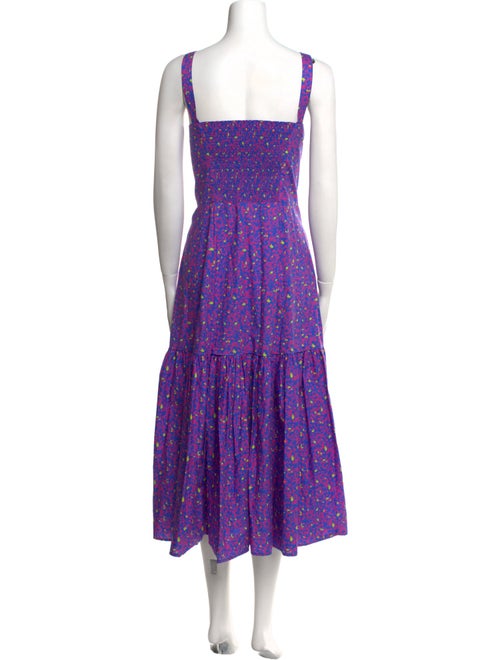 Tanya Taylor Floral Print Long Dress