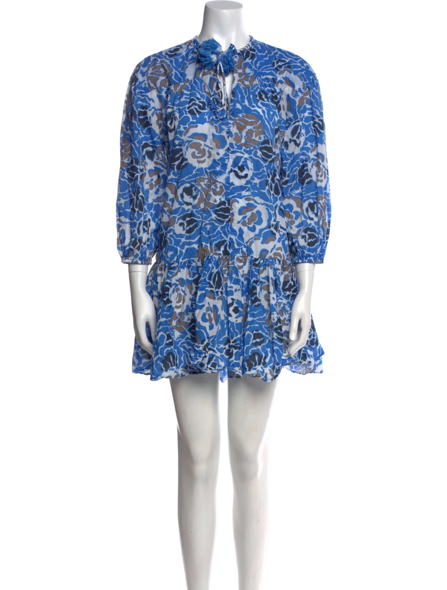 Tanya Taylor Floral Print Mini Dress