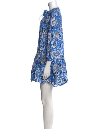 Tanya Taylor Floral Print Mini Dress