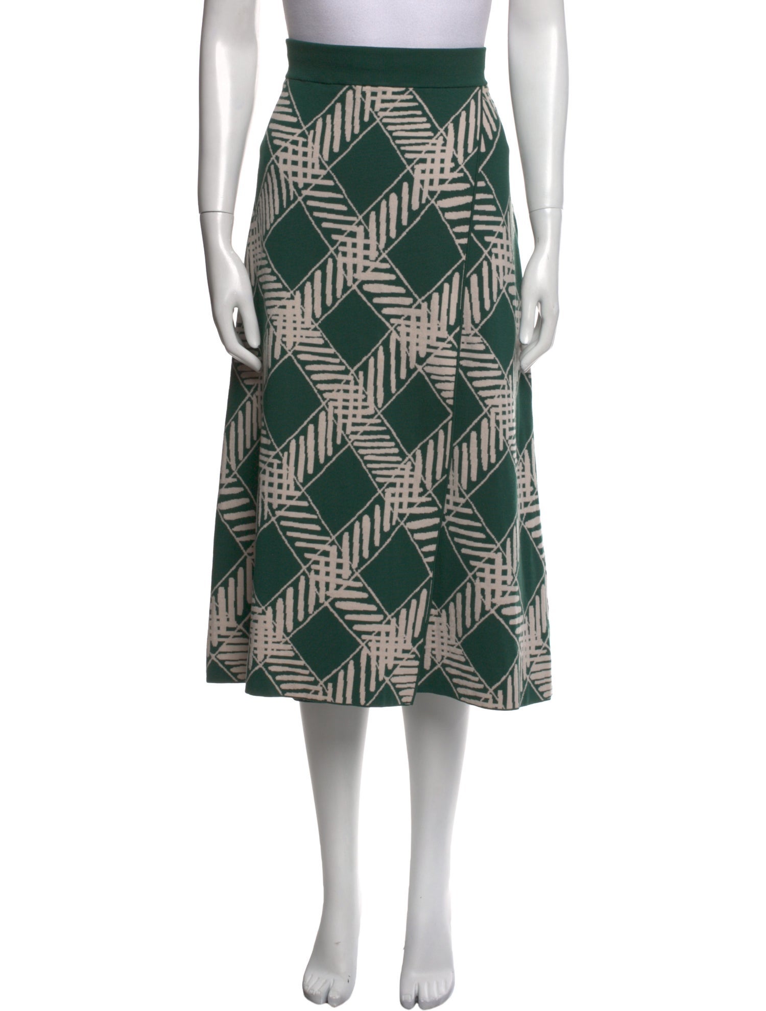 Tanya Taylor Wool Midi Length Skirt