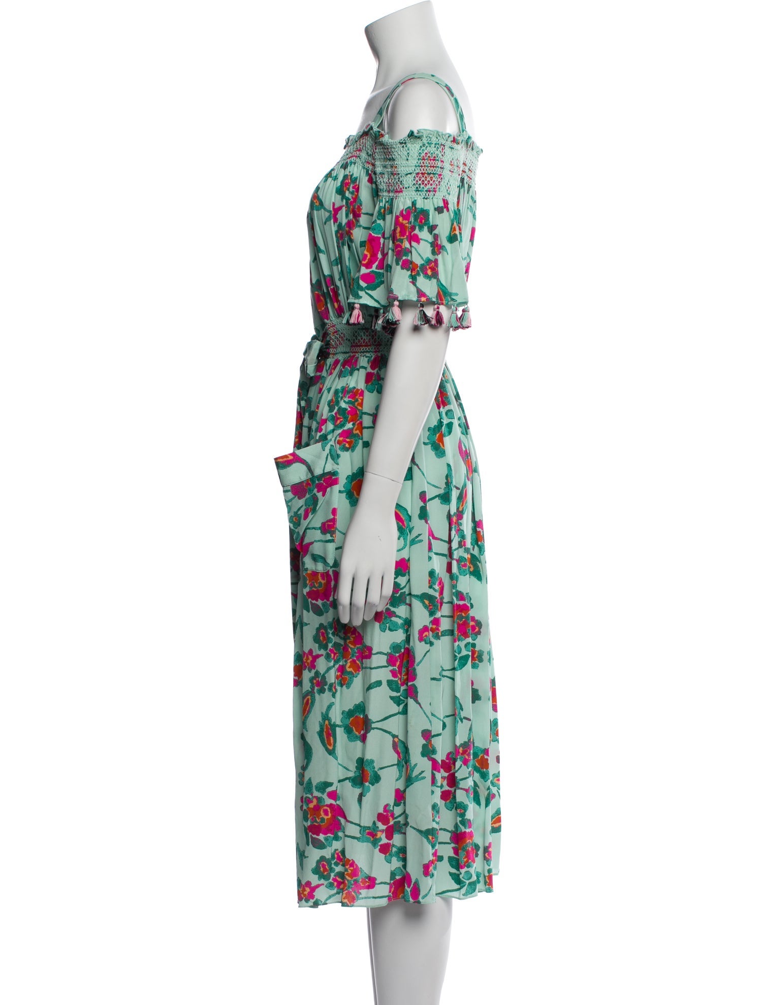 Tanya Taylor Silk Knee-Length Dress