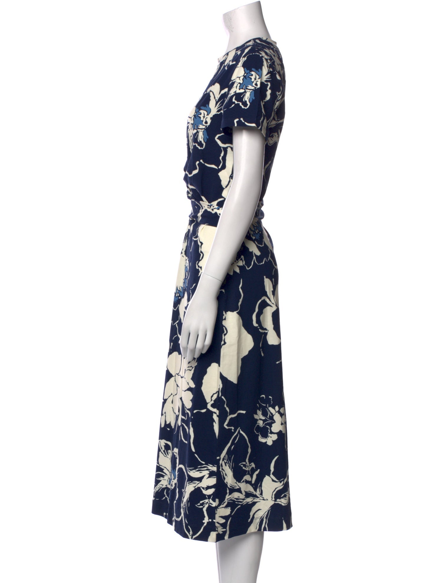 Tanya Taylor Floral Print Knee-Length Dress