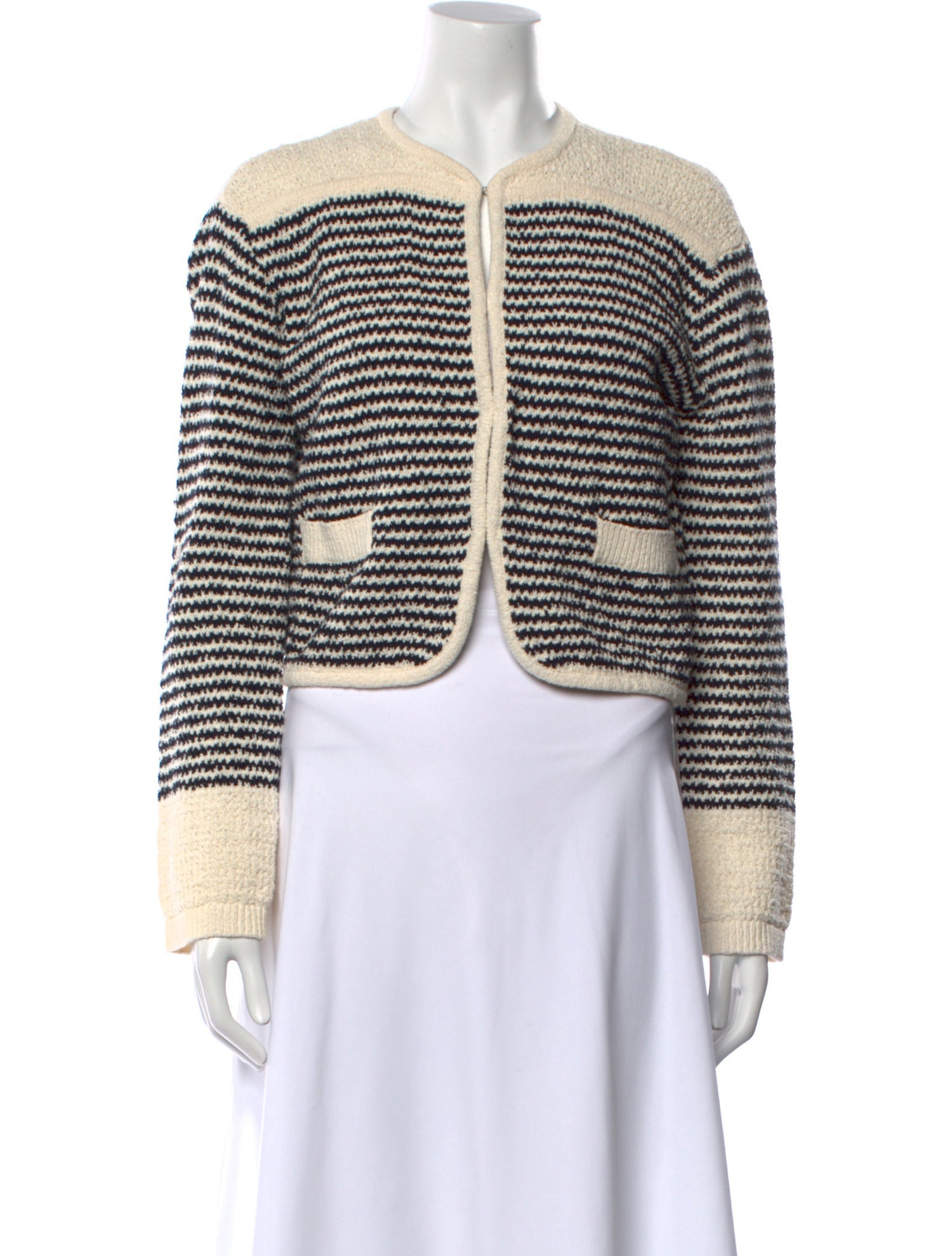 Tanya Taylor Striped Crew Neck Sweater