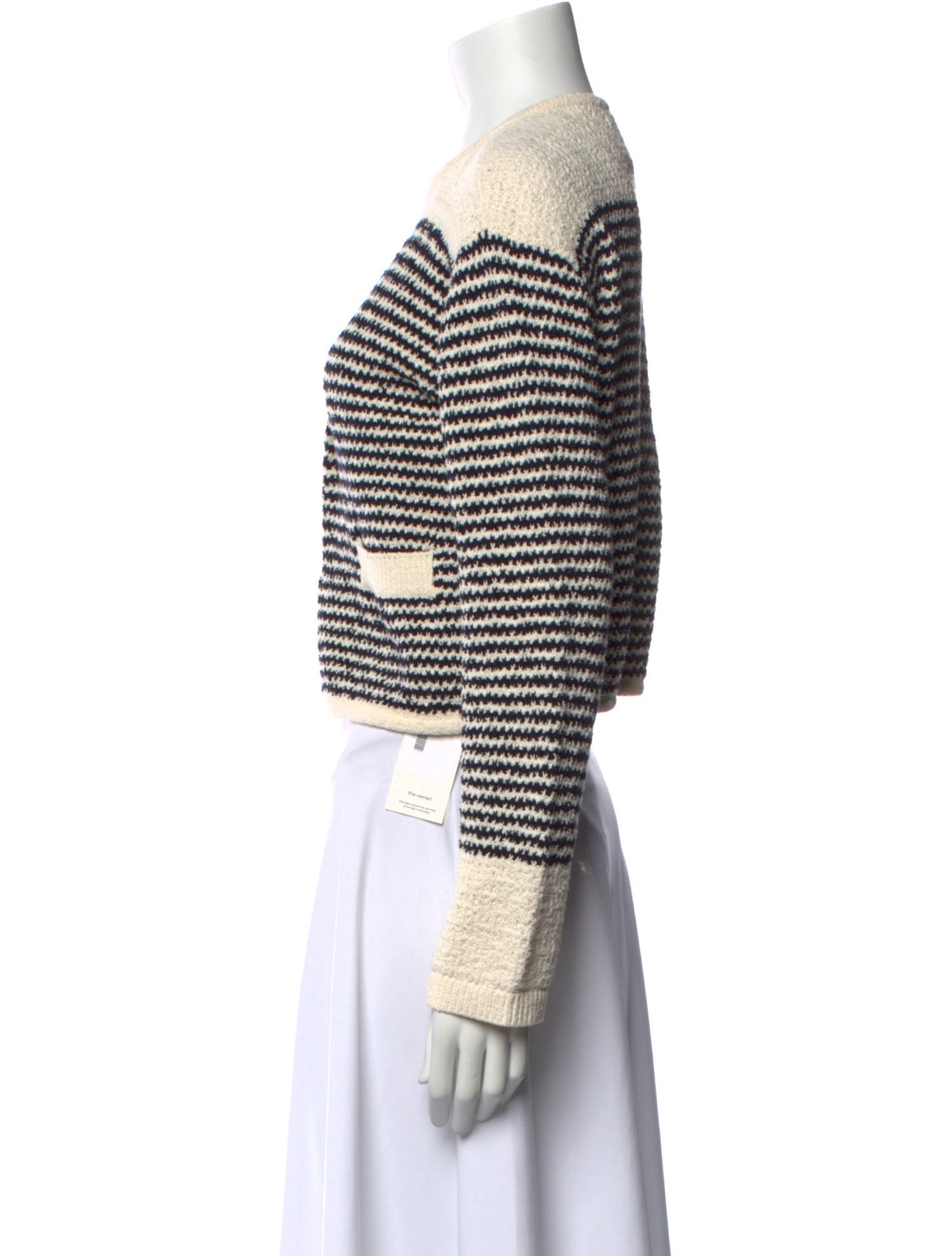 Tanya Taylor Striped Crew Neck Sweater