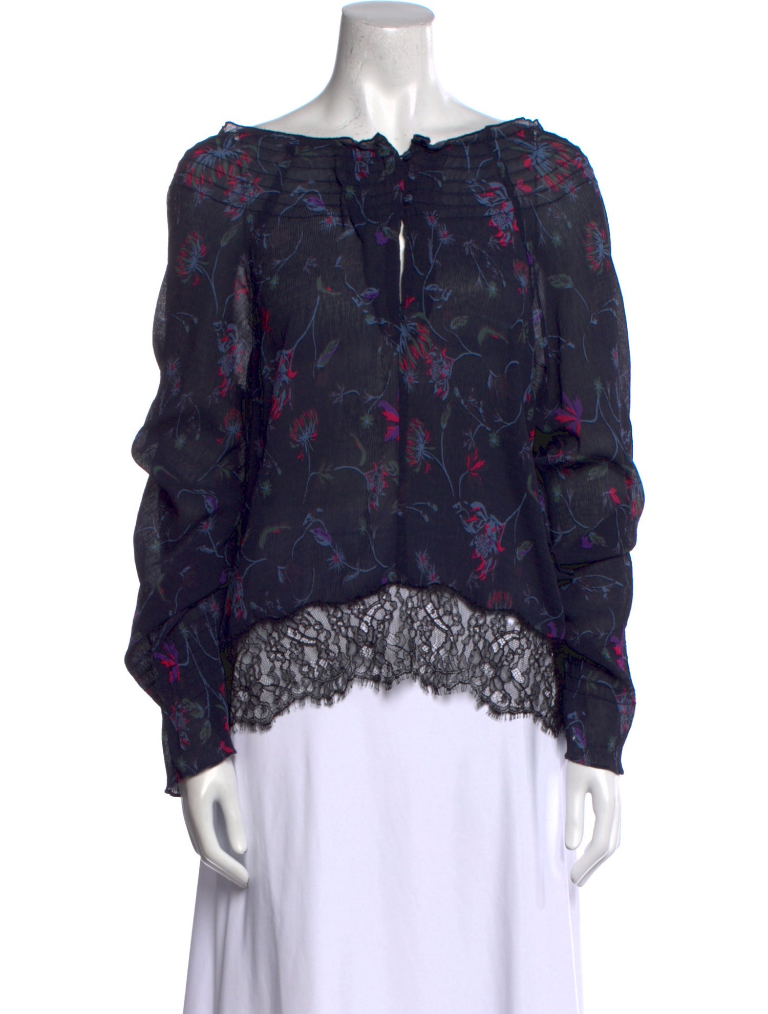 Tanya Taylor Printed Off-The-Shoulder Blouse