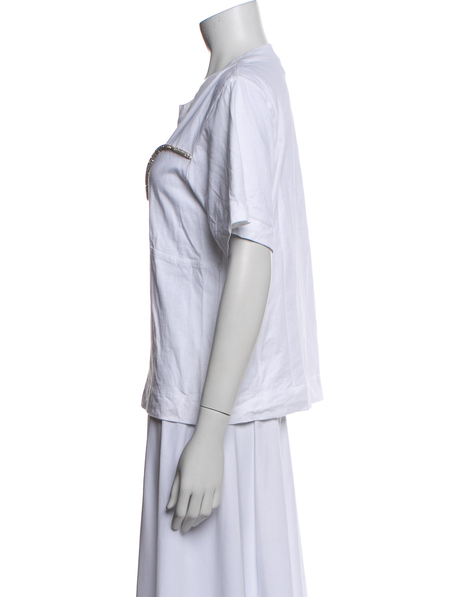 Tanya Taylor Crew Neck Short Sleeve T-Shirt