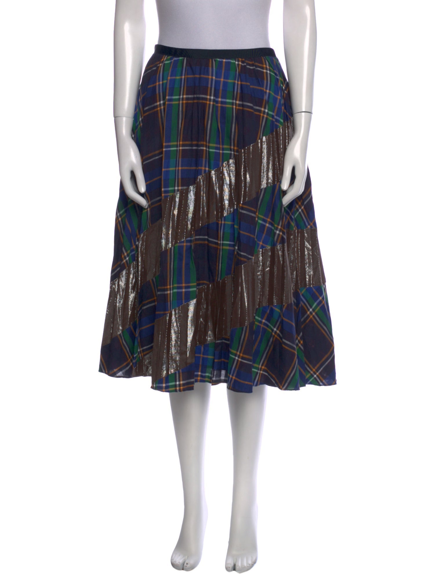 Tanya Taylor Silk Midi Length Skirt