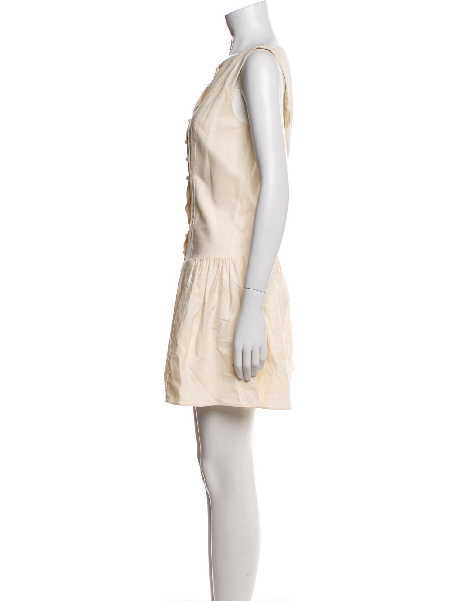 Tanya Taylor Bateau Neckline Mini Dress