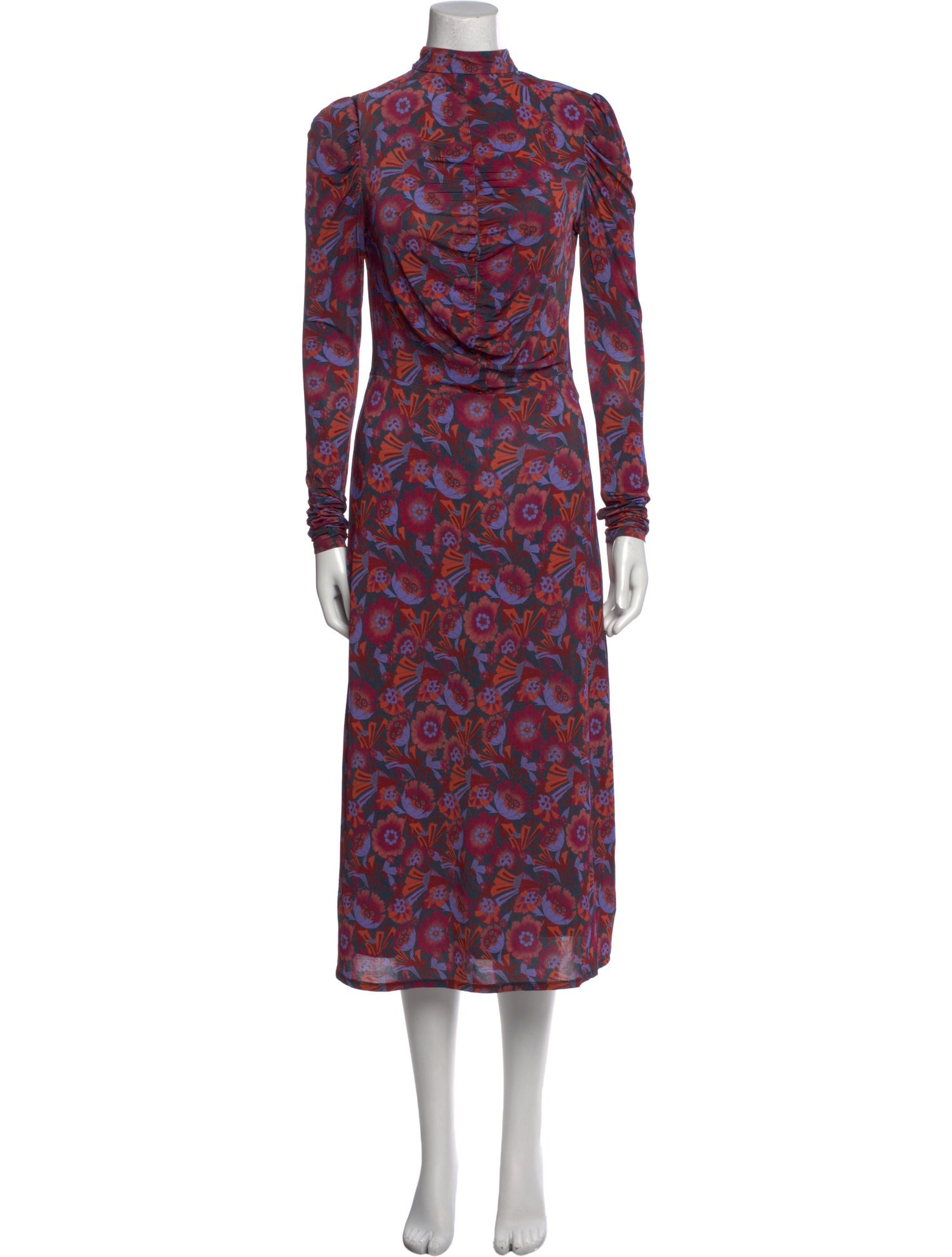 Tanya Taylor Printed Midi Length Dress
